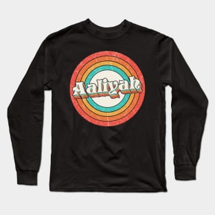 Aaliyah Proud Name - Vintage Grunge Style Long Sleeve T-Shirt